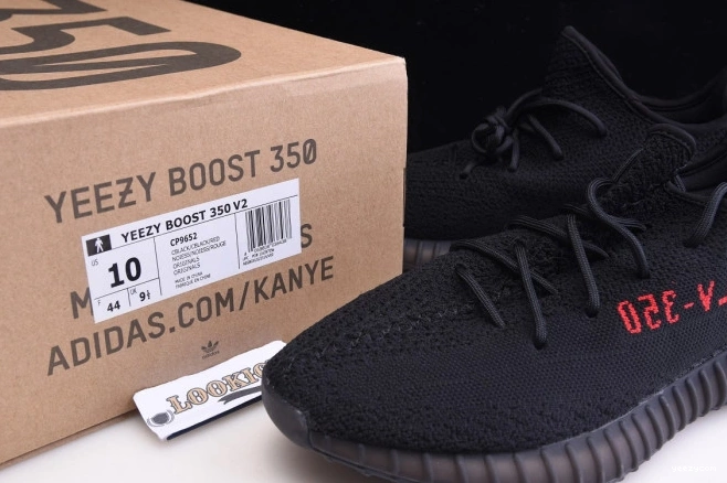Yeezy 350 Boost Black V2 CP9652 Adidas Red 0816
